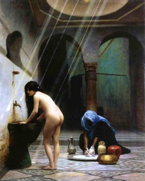 Baño morisco Orientalismo árabe griego Jean Leon Gerome Pinturas al óleo